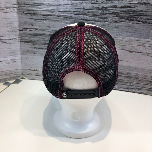 ROXY I love Staches Trucker Mesh Snap Back Hat - Picture 2 of 3